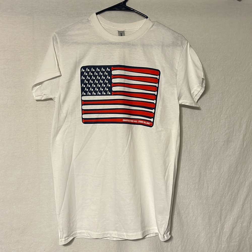 Cooperstown Allstar Village American Flag Shirt Size Small